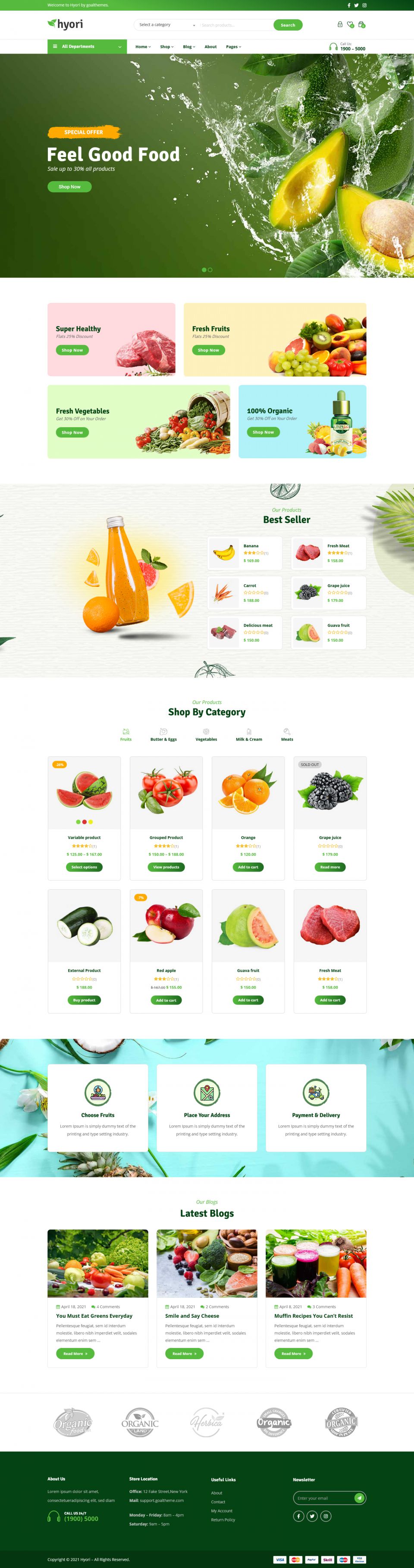 WordPress template ThemeForest Hyori