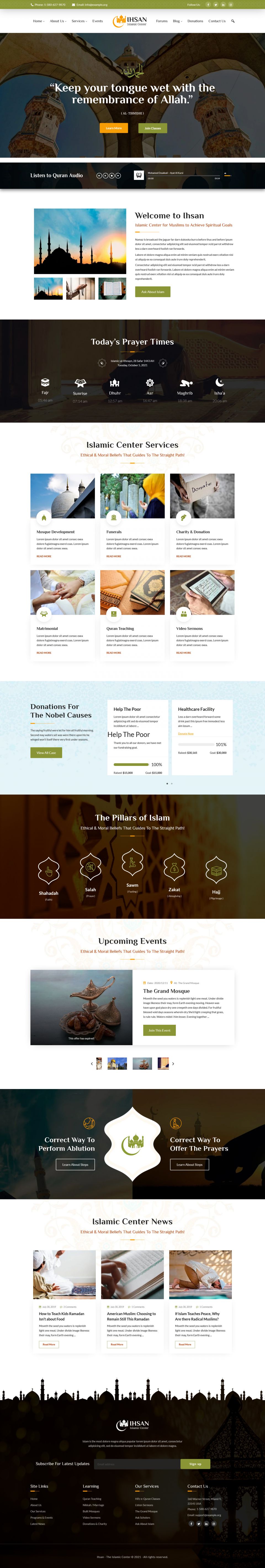 WordPress template ThemeForest Ihsan