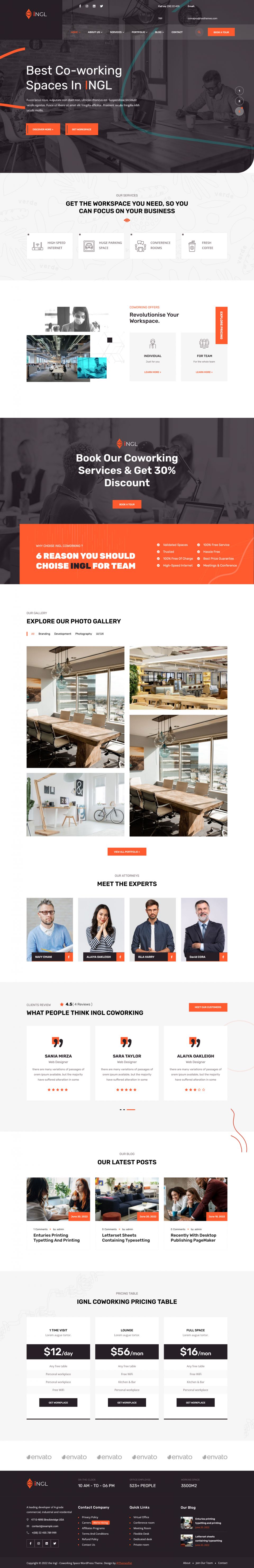 WordPress template ThemeForest Ingl