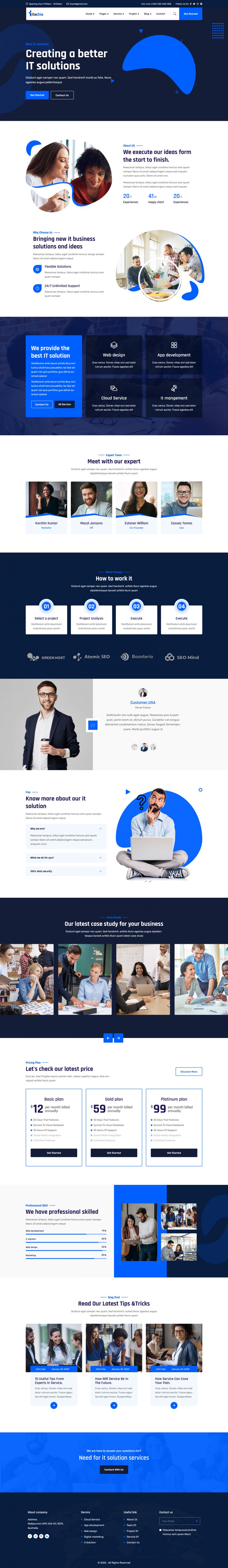 WordPress template ThemeForest Itechie