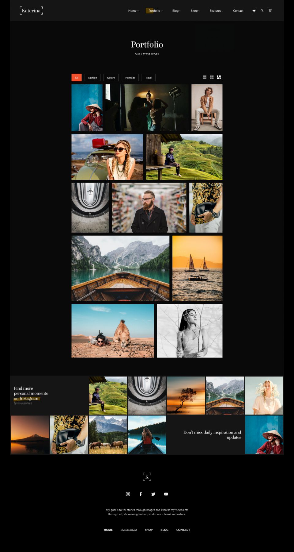 WordPress template ThemeForest Katerina