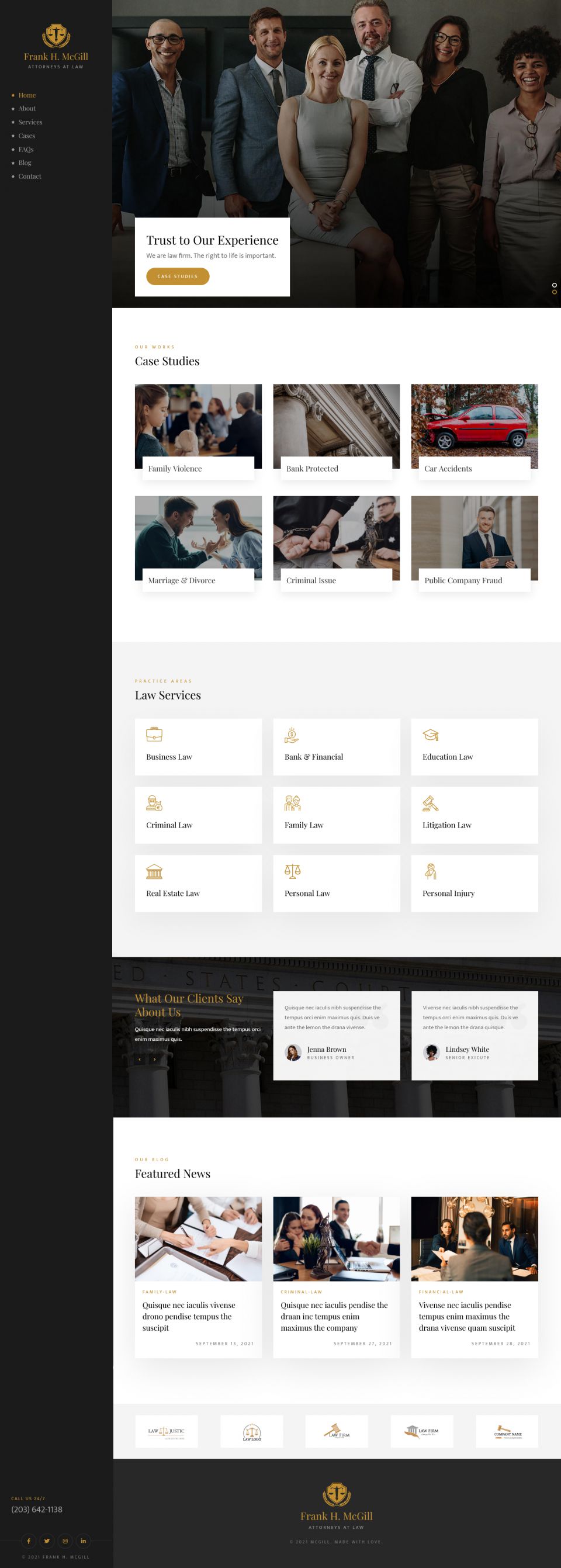 WordPress template ThemeForest Mcgill