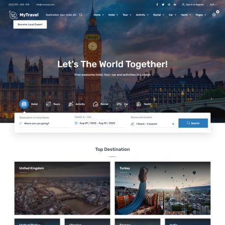 ThemeForest MyTravel