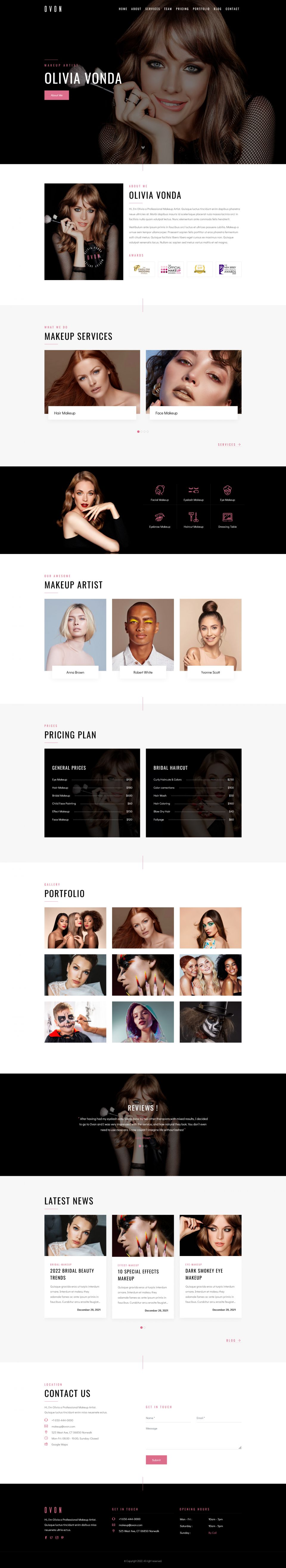 WordPress template ThemeForest Ovon