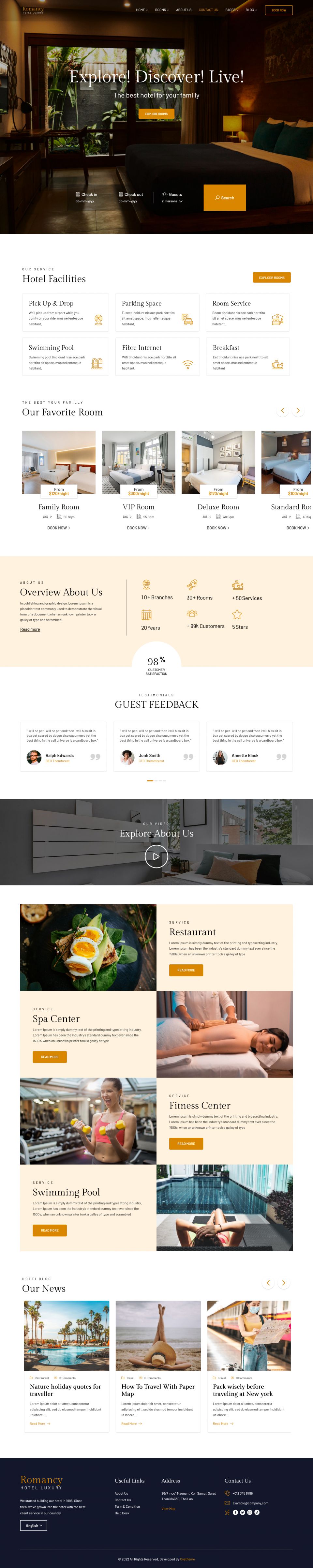WordPress template ThemeForest Romancy