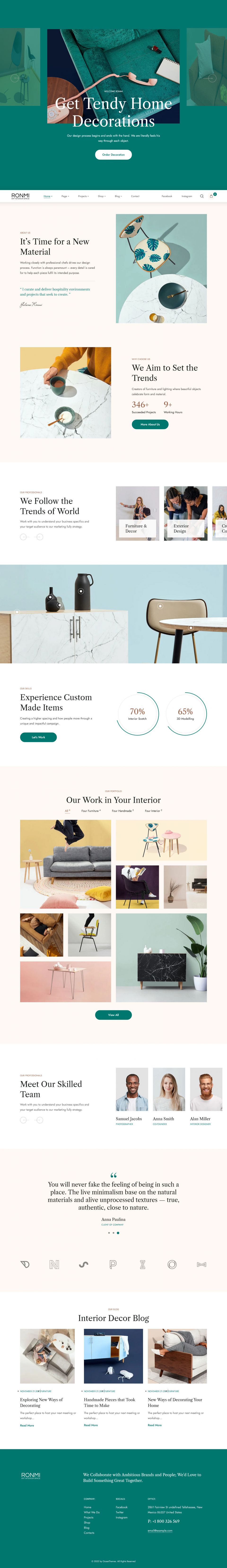 WordPress template ThemeForest Ronmi