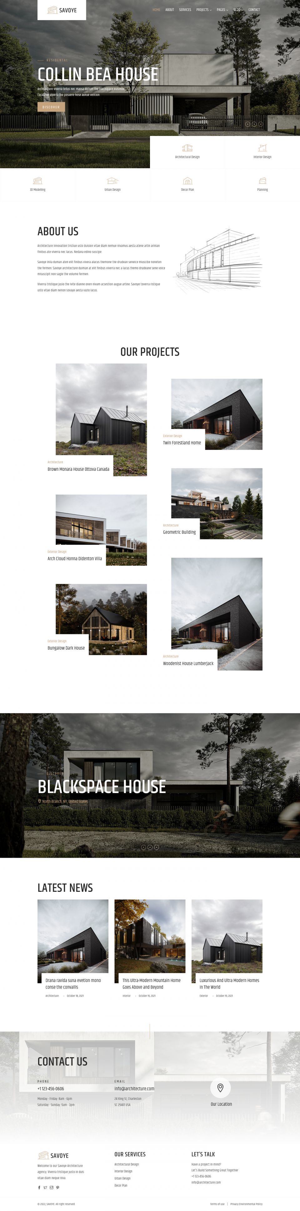 WordPress template ThemeForest Savoye