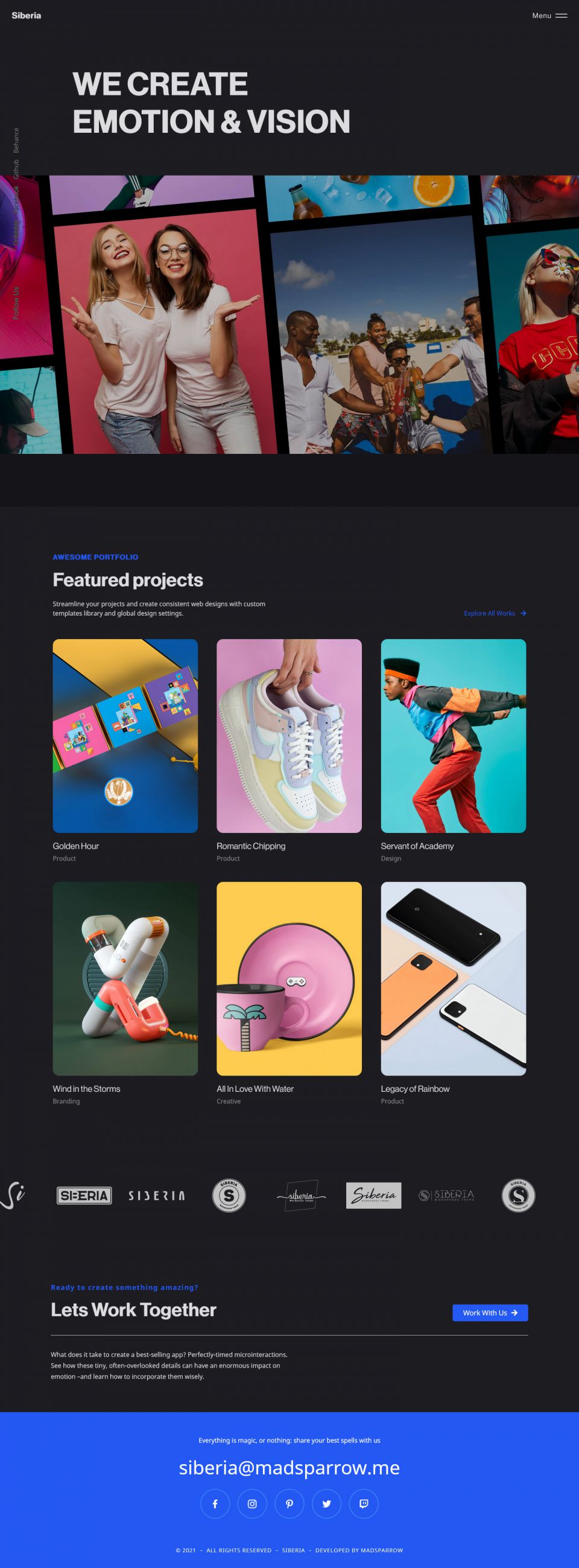 WordPress template ThemeForest Siberia