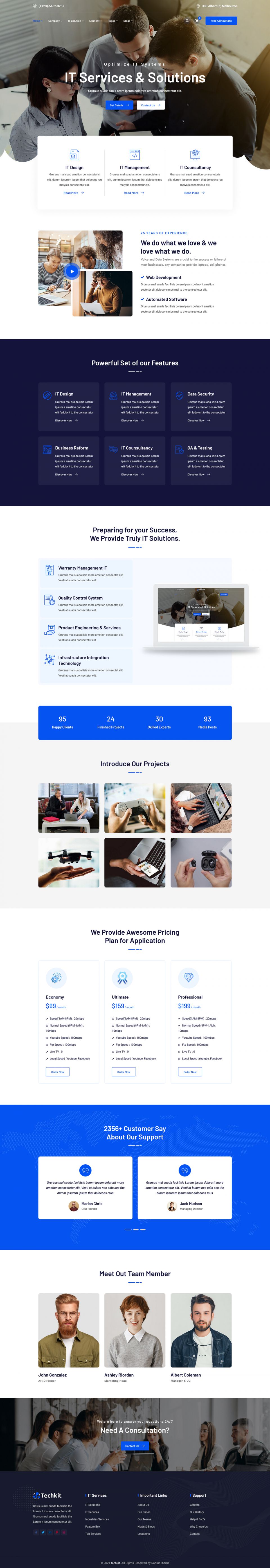 WordPress template ThemeForest Techkit