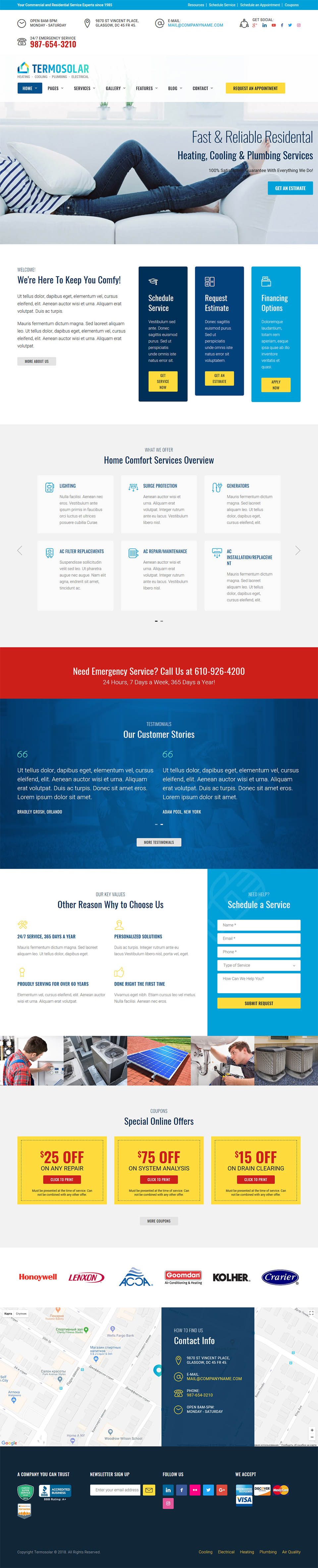 WordPress template ThemeForest Termosolar