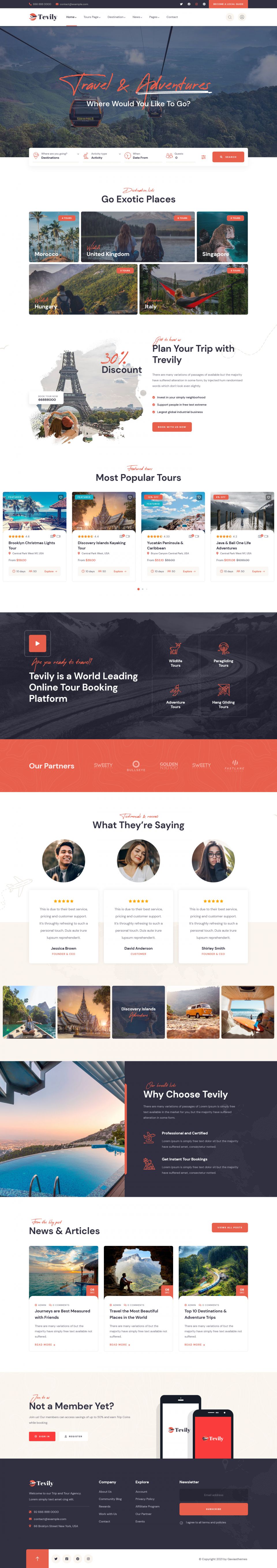 WordPress template ThemeForest Tevily- WordPress Theme