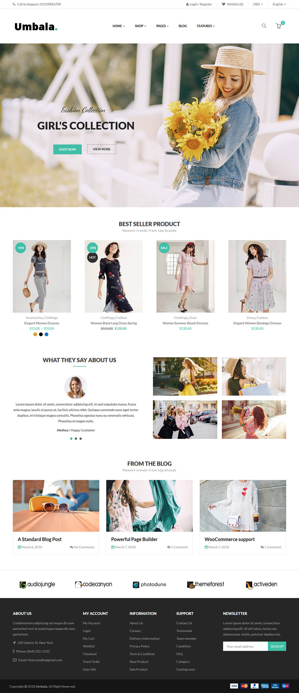 Template ThemeForest Umbala WordPress template ThemeForest Umbala