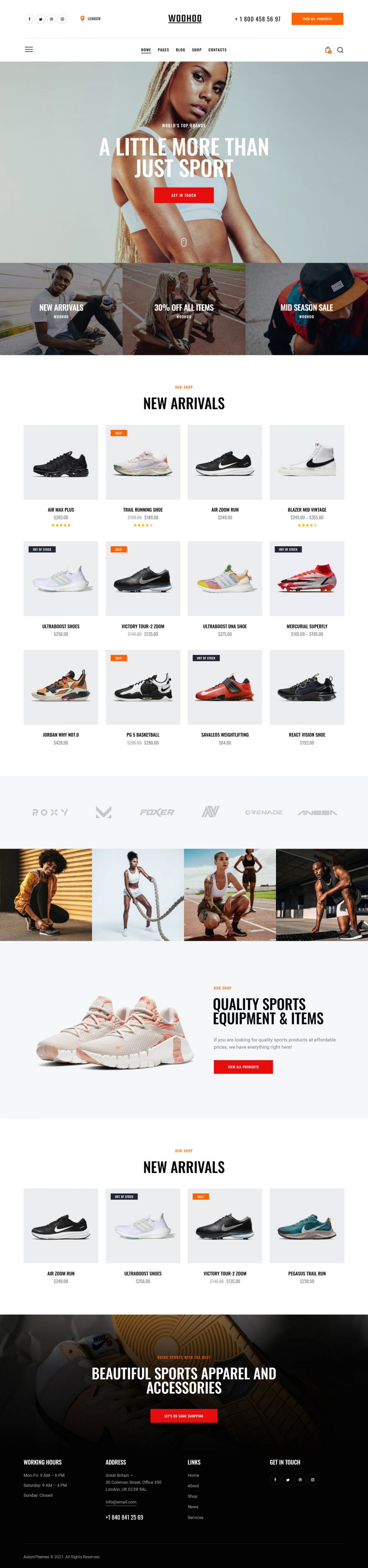 WordPress template ThemeForest Woo Hoo