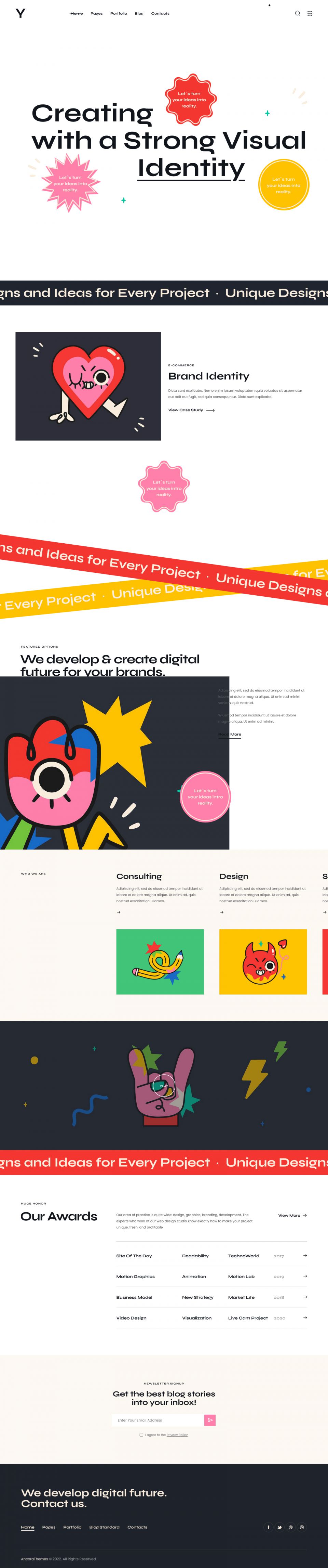WordPress template ThemeForest Yucca