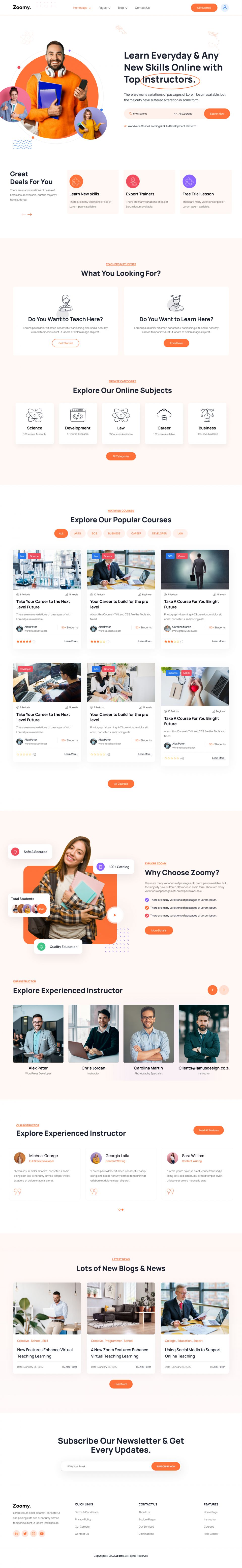 WordPress template ThemeForest Zoomy