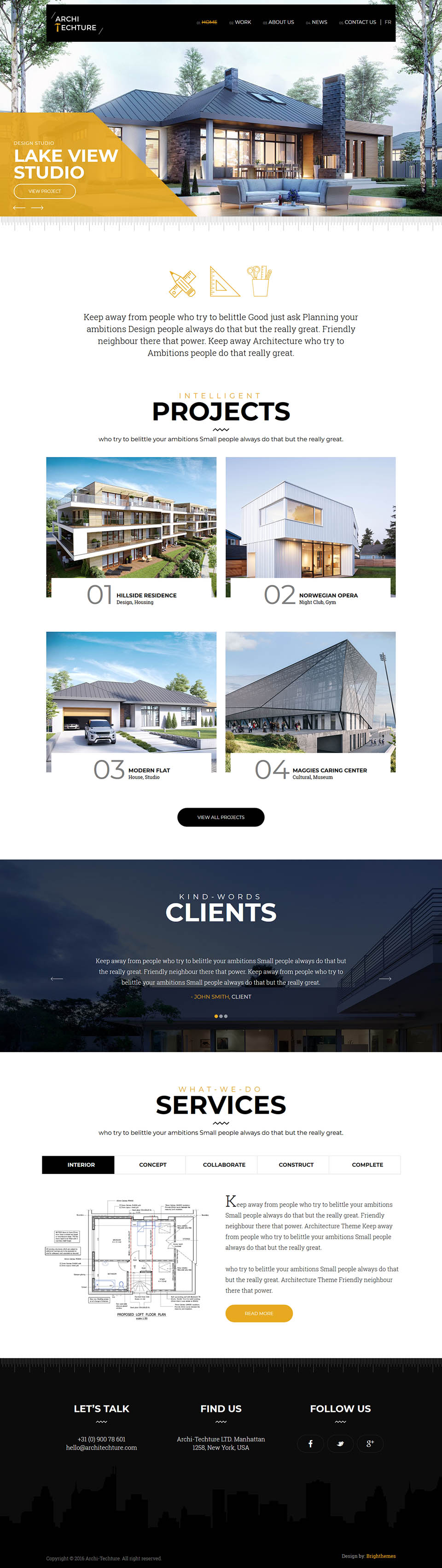 Template ThemeForest Architecture WordPress template ThemeForest Architecture