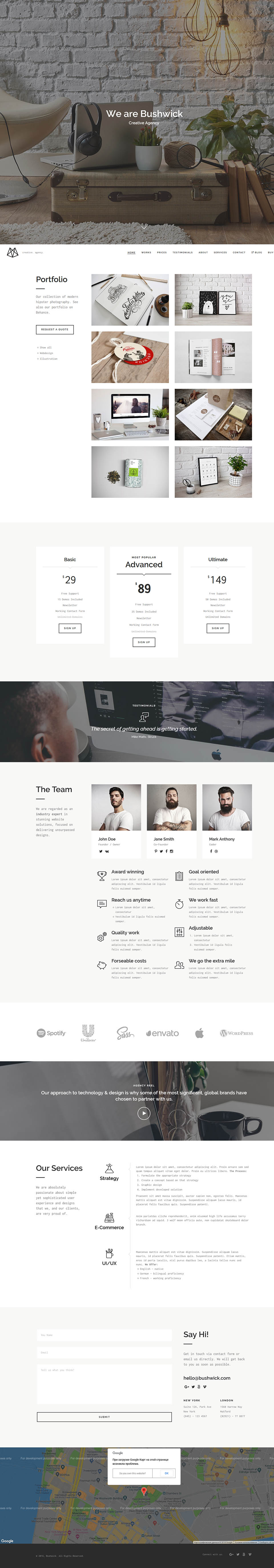 Template ThemeForest Bushwick WordPress template ThemeForest Bushwick