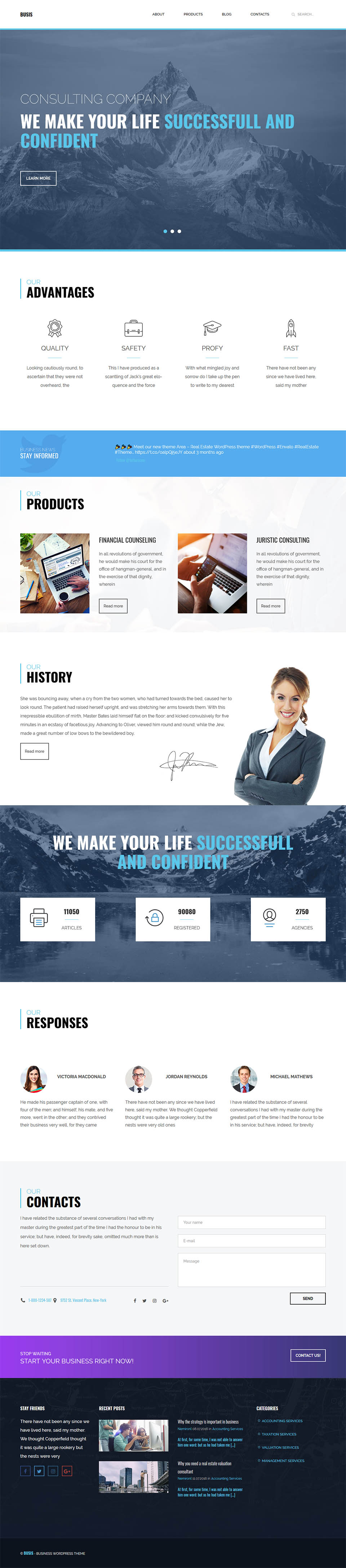 Template ThemeForest Busis WordPress template ThemeForest Busis