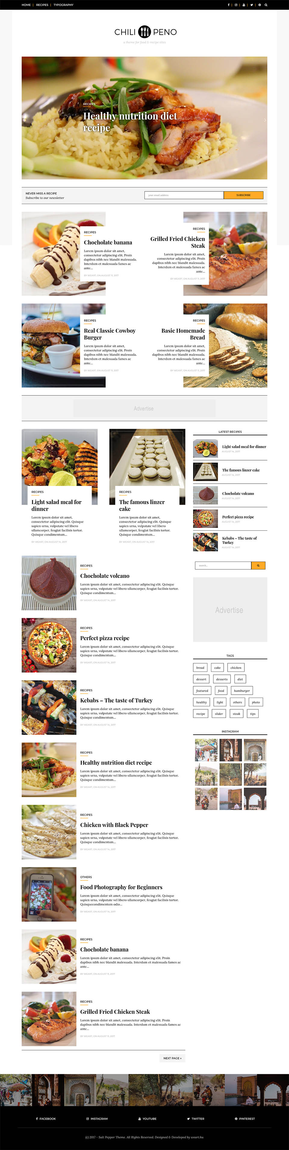 Template ThemeForest Chilipeno WordPress template ThemeForest Chilipeno