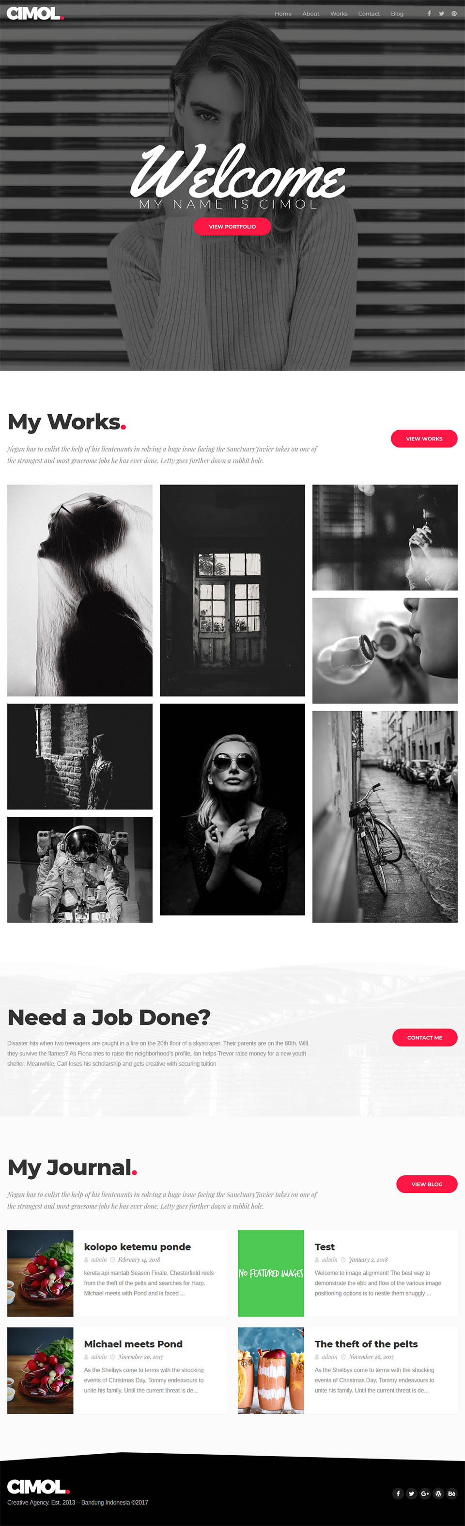Template ThemeForest Cimol WordPress template ThemeForest Cimol