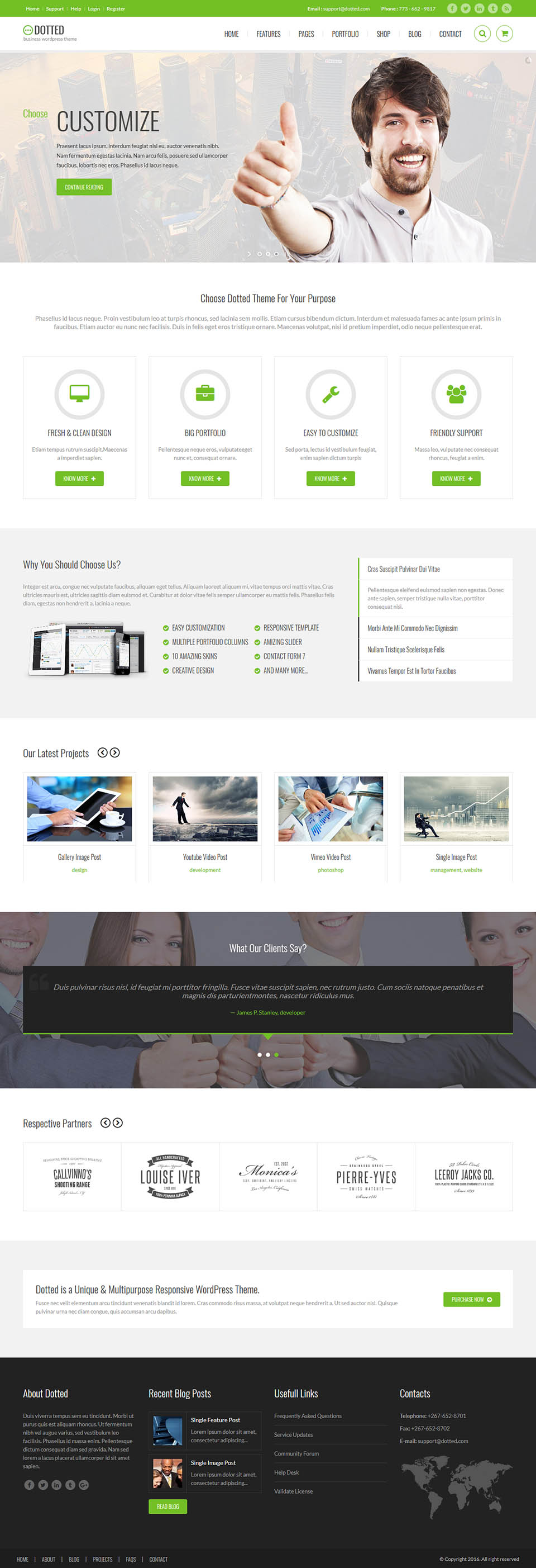 Template ThemeForest Dotted WordPress template ThemeForest Dotted