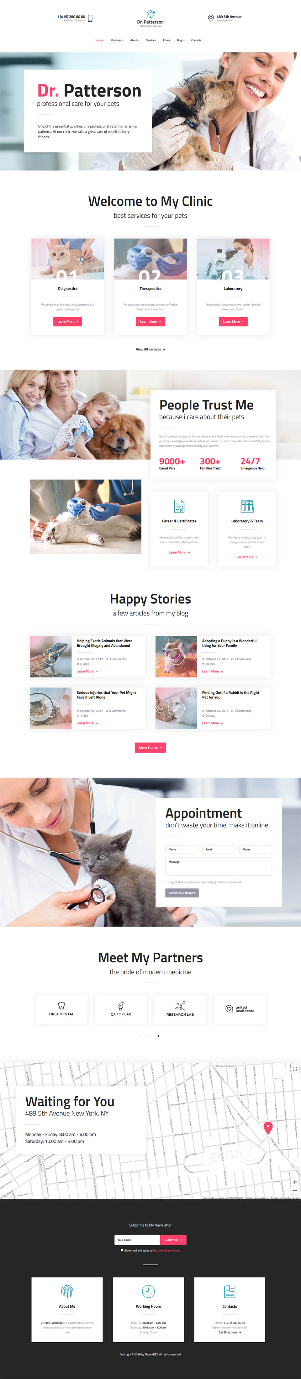 WordPress template ThemeForest Dr.Patterson