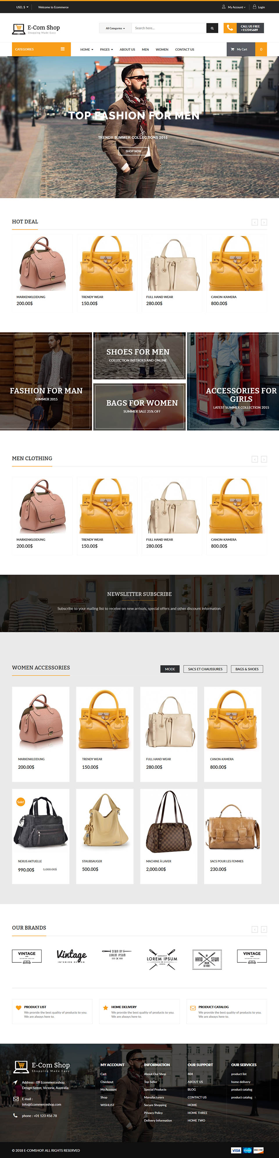 Template ThemeForest eCom WordPress template ThemeForest eCom