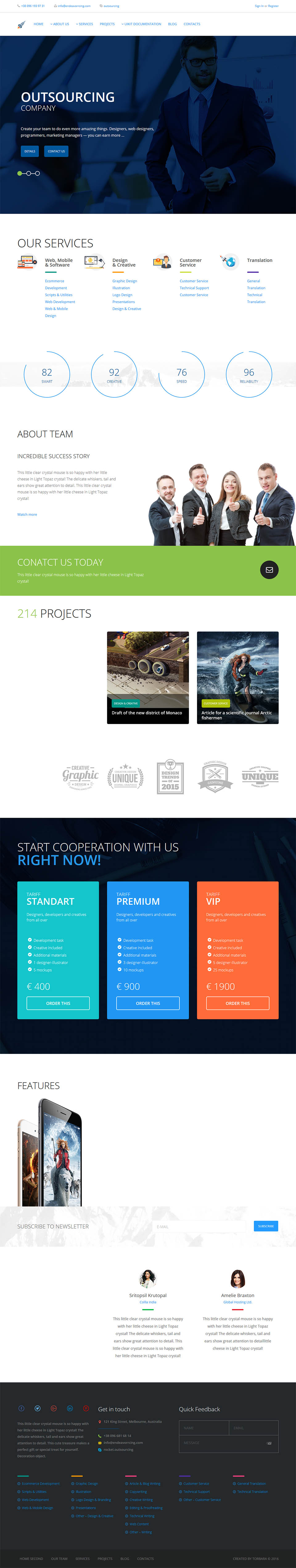 Template ThemeForest Endeavor WordPress template ThemeForest Endeavor
