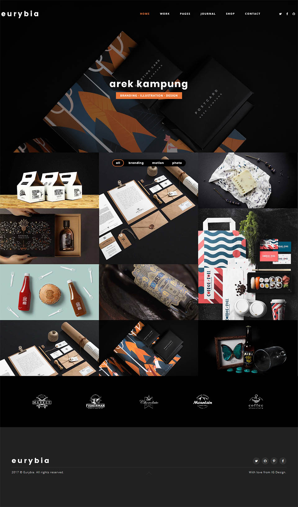 WordPress template ThemeForest Eurybia