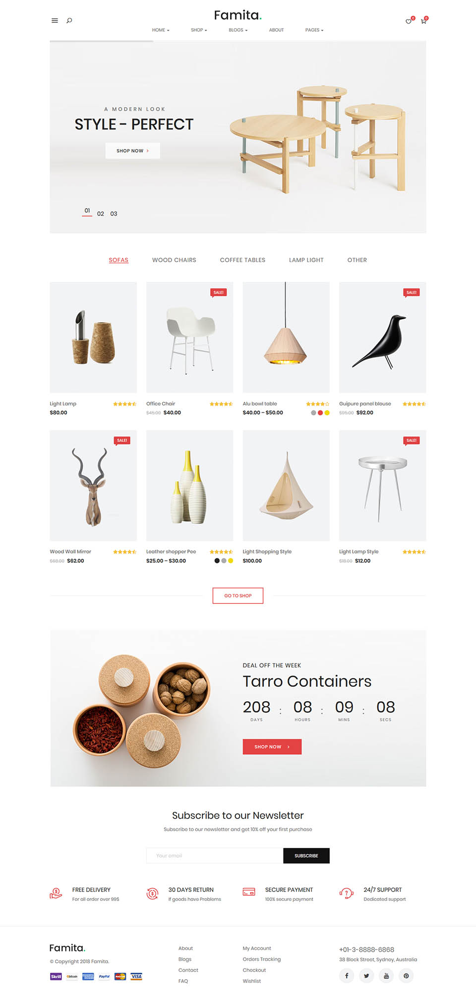 WordPress template ThemeForest Famita