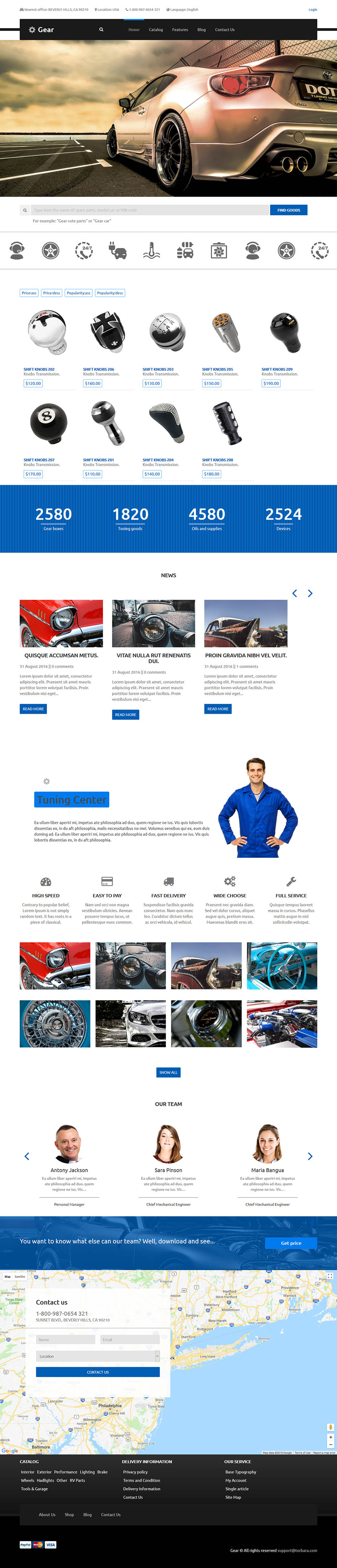 Template ThemeForest Gear WordPress template ThemeForest Gear