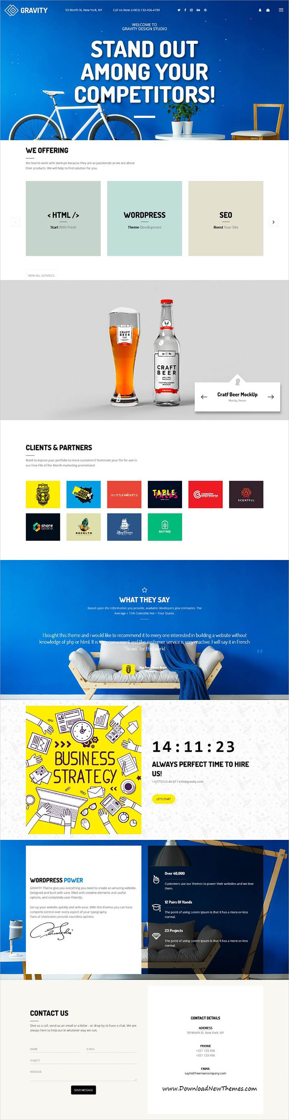 Template ThemeForest Gravity WordPress template ThemeForest Gravity