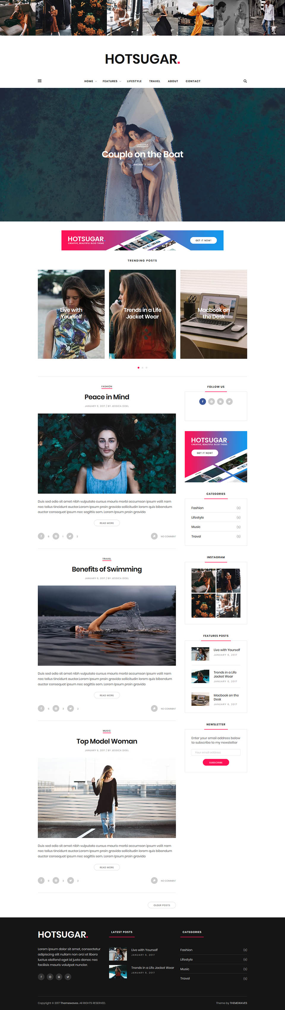 Template ThemeForest HotSugar WordPress template ThemeForest HotSugar