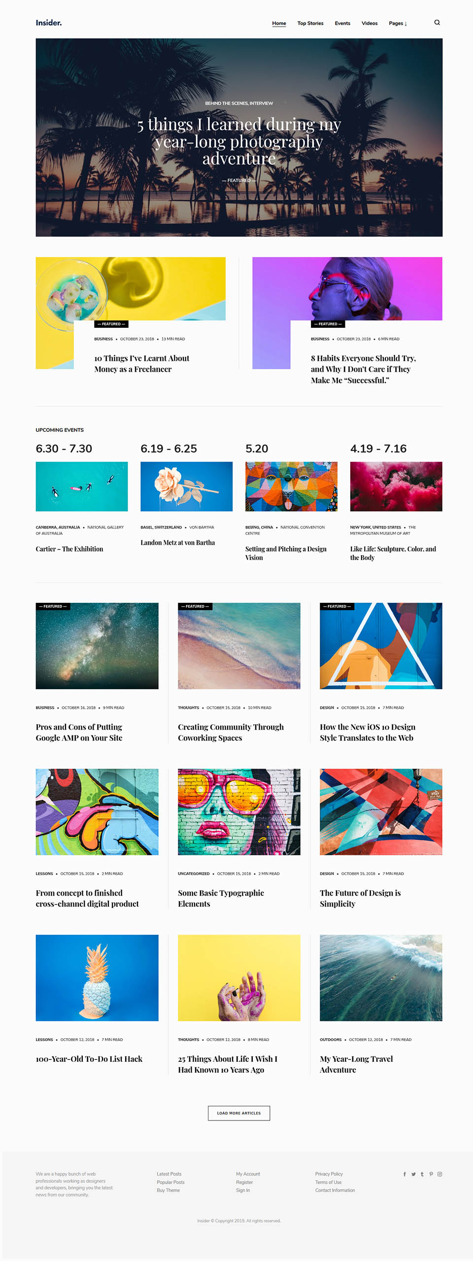 Template ThemeForest Insider WordPress template ThemeForest Insider
