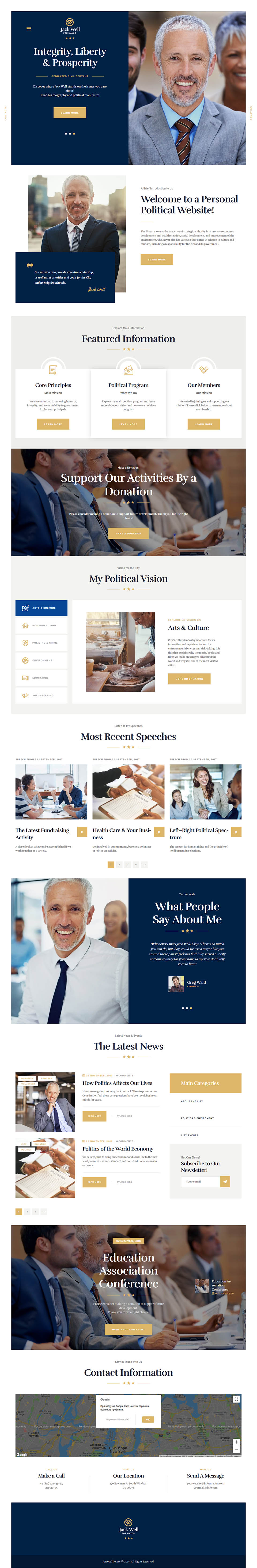 WordPress template ThemeForest Jack Well