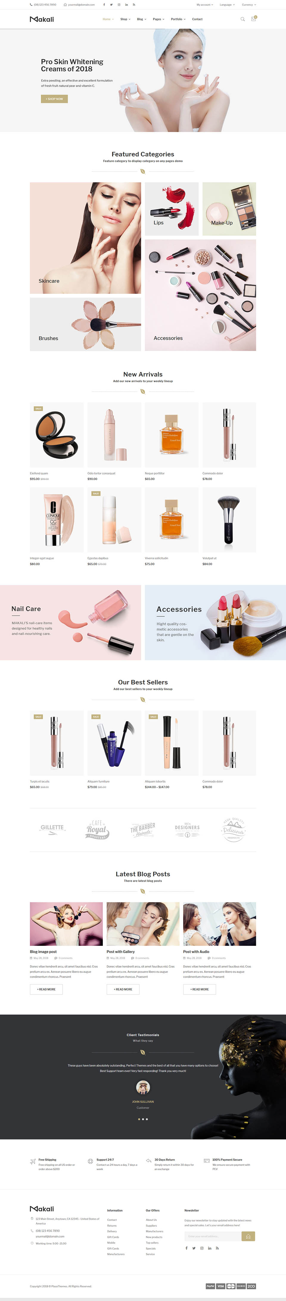 Template ThemeForest Makali WordPress template ThemeForest Makali