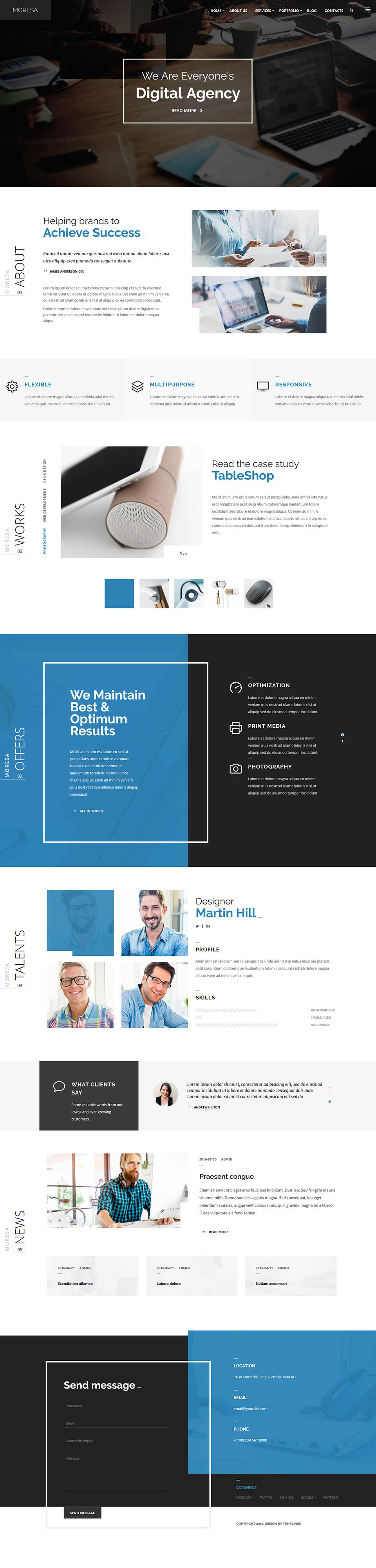 Template ThemeForest Moresa WordPress template ThemeForest Moresa