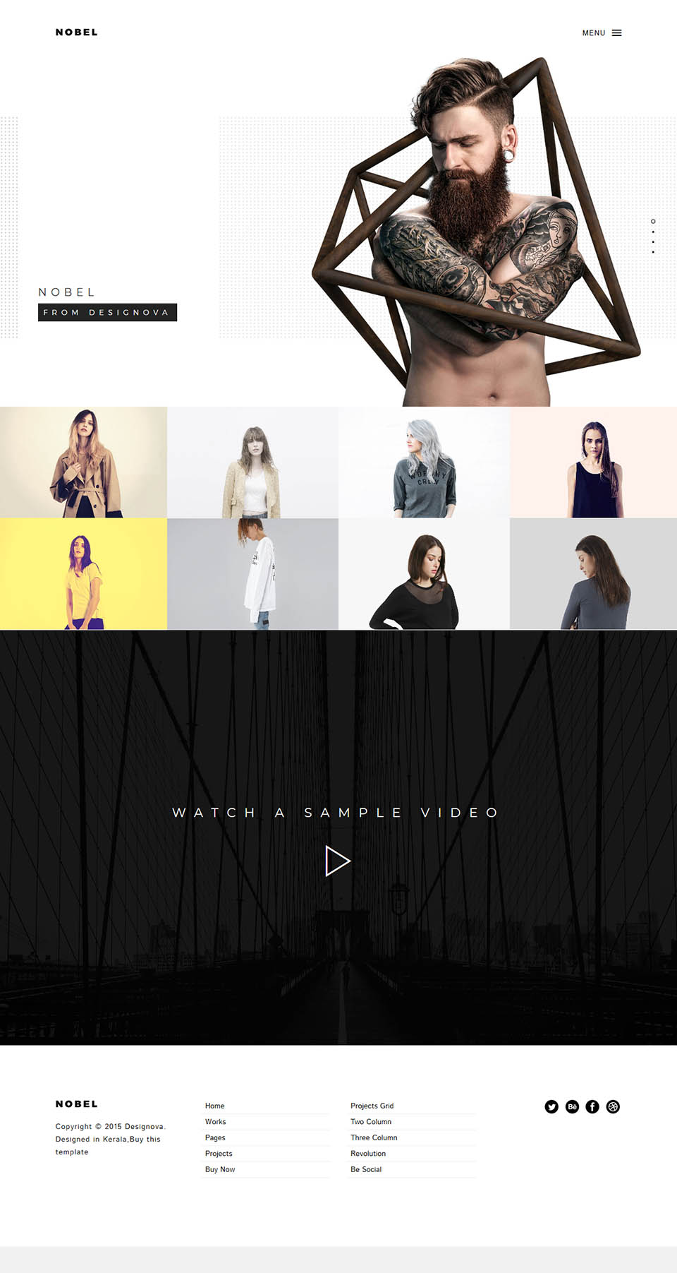 WordPress template ThemeForest NOBEL