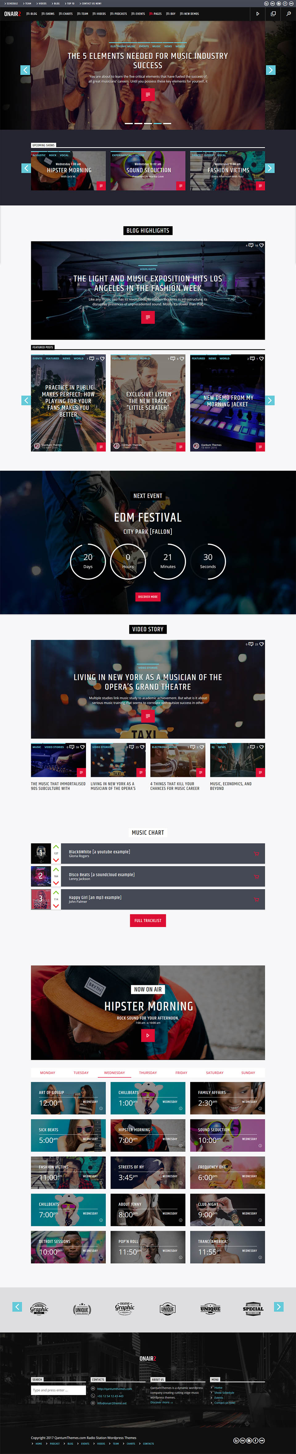 WordPress template ThemeForest Onair2