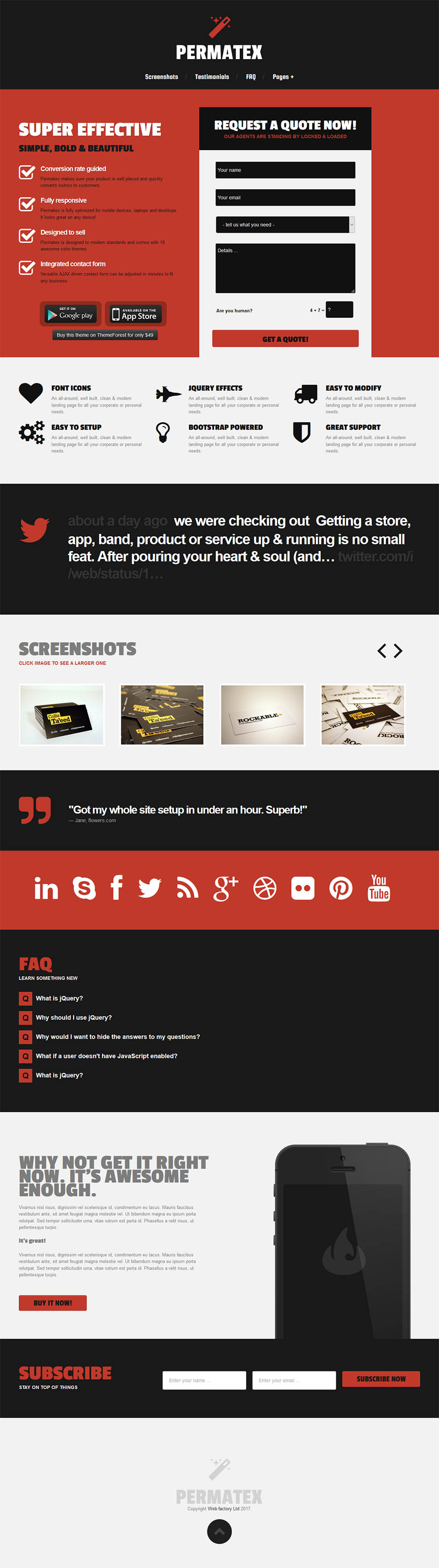 WordPress template ThemeForest Permatex