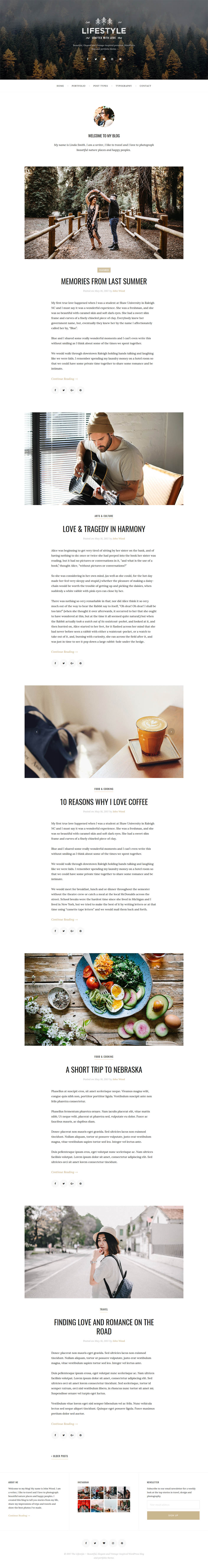 WordPress template ThemeForest The Lifestyle