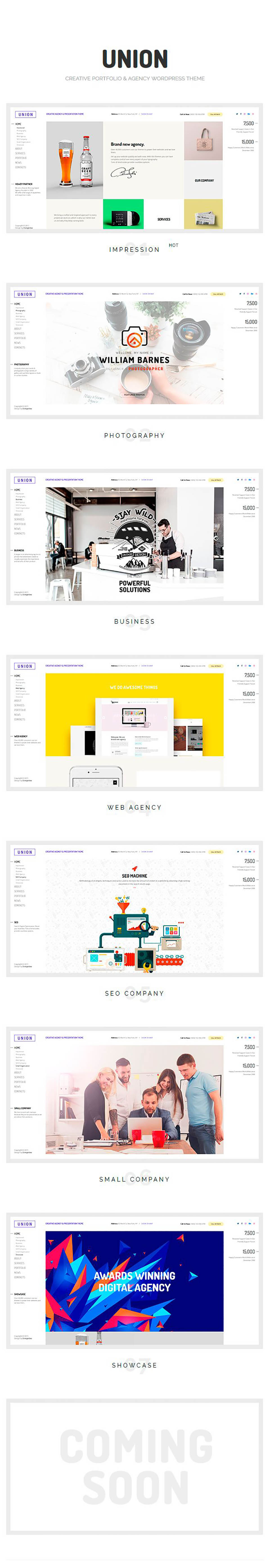 Template ThemeForest Union WordPress template ThemeForest Union