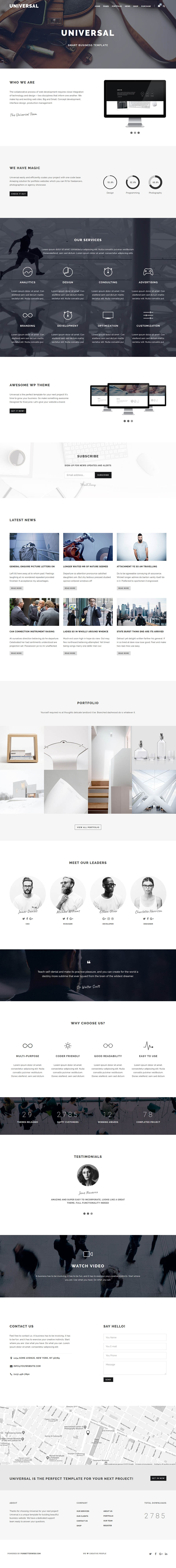 Template ThemeForest Universal WordPress template ThemeForest Universal