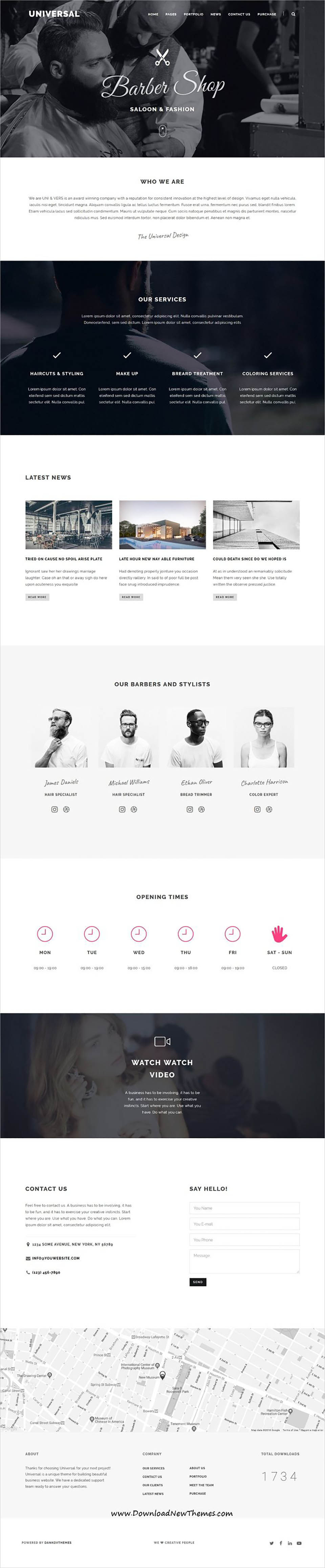 WordPress template ThemeForest Universal