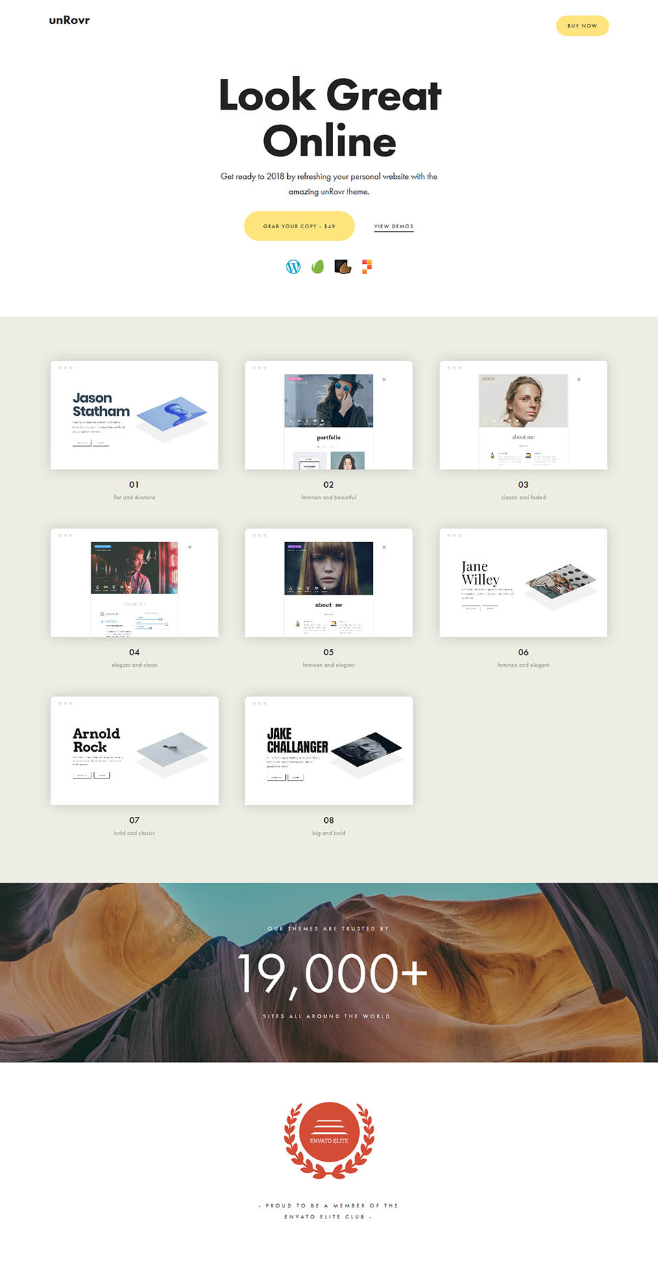 Template ThemeForest unRovr WordPress template ThemeForest unRovr