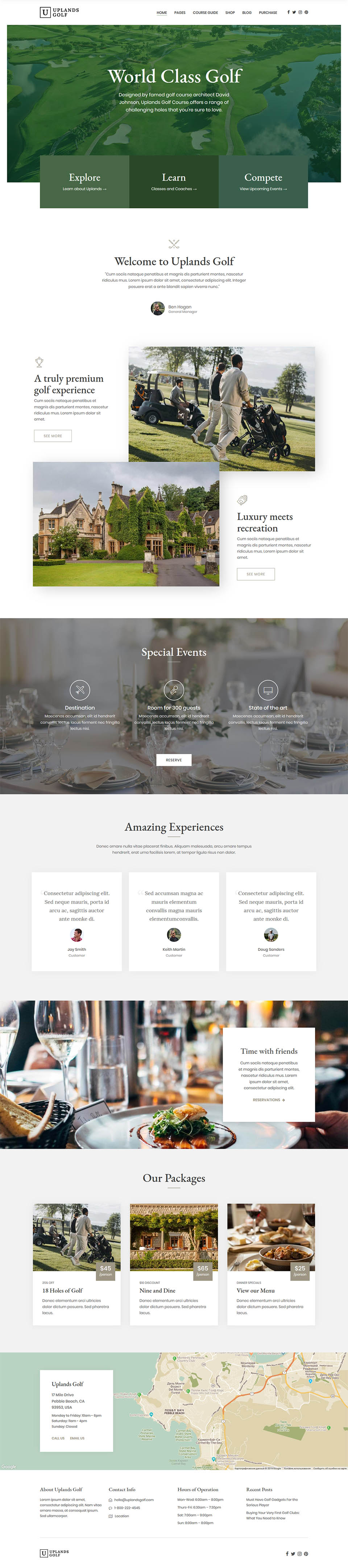WordPress template ThemeForest Uplands