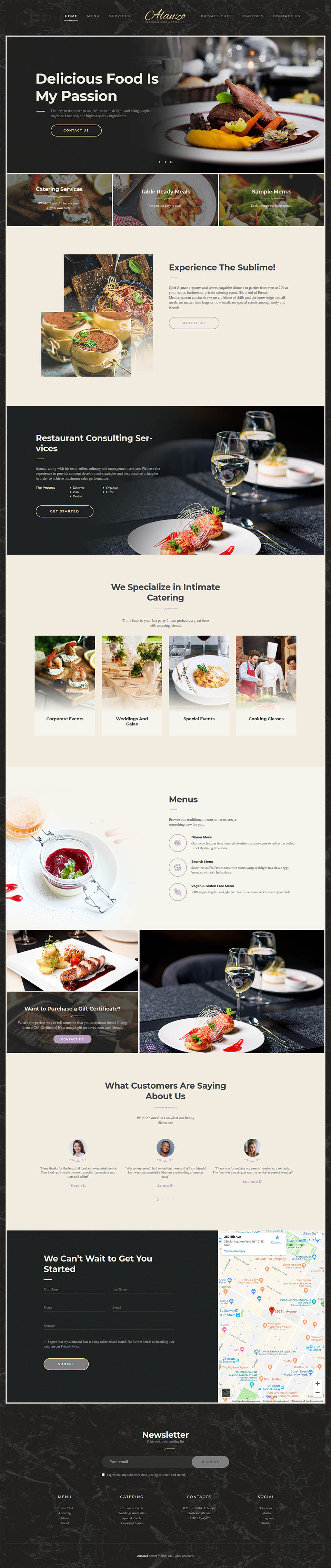 WordPress template ThemeForest Alanzo