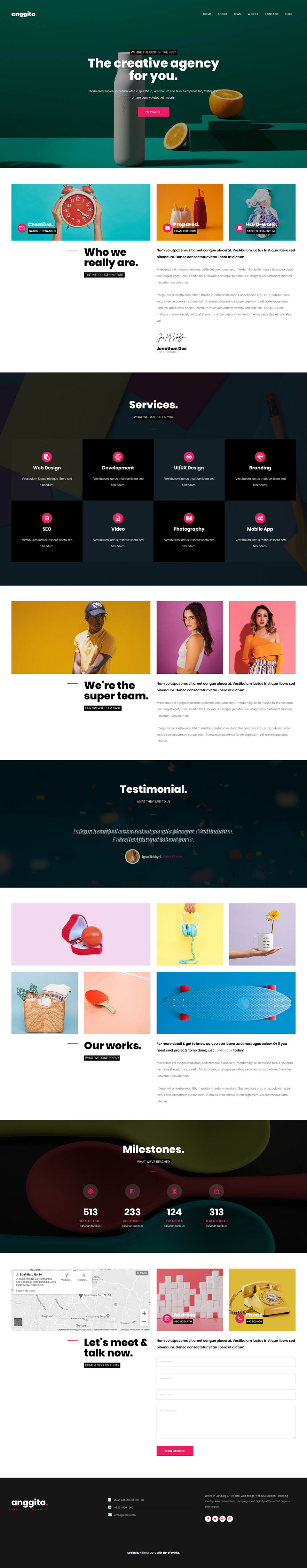 WordPress template ThemeForest Anggita
