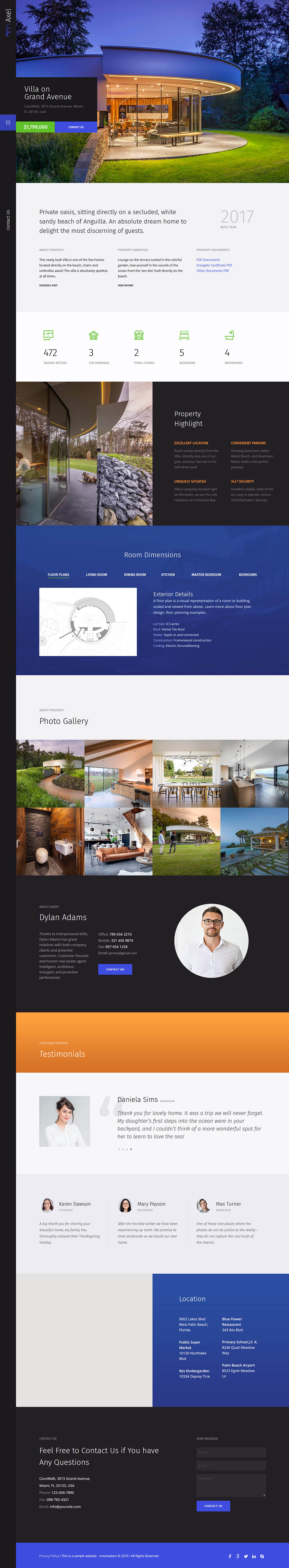 WordPress template ThemeForest Axel