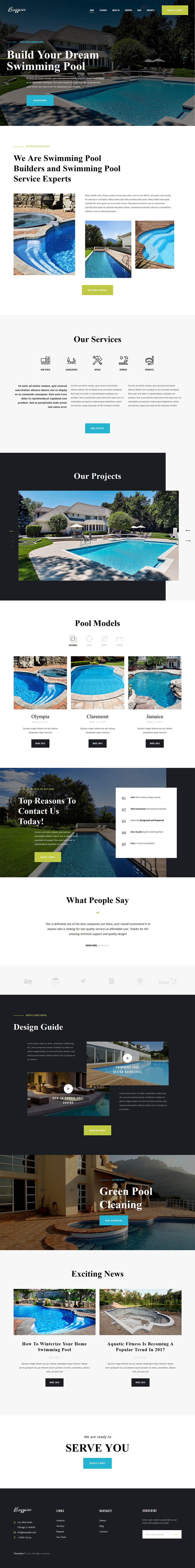 WordPress template ThemeForest Bassein